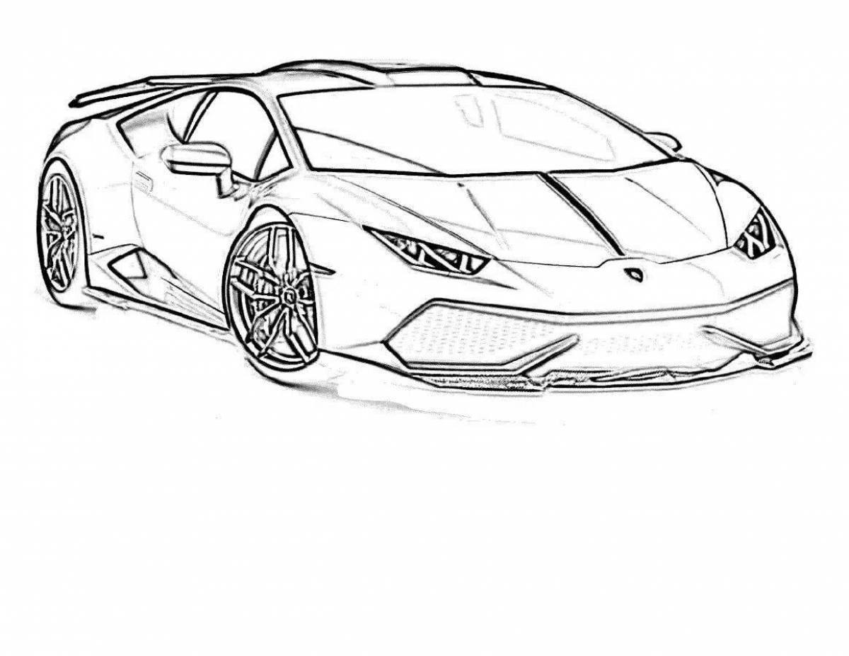 Раскраска машины Lamborghini Veneno