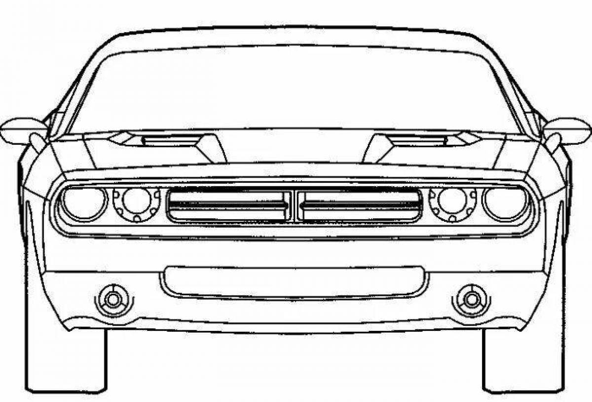 Рисунок dodge challenger