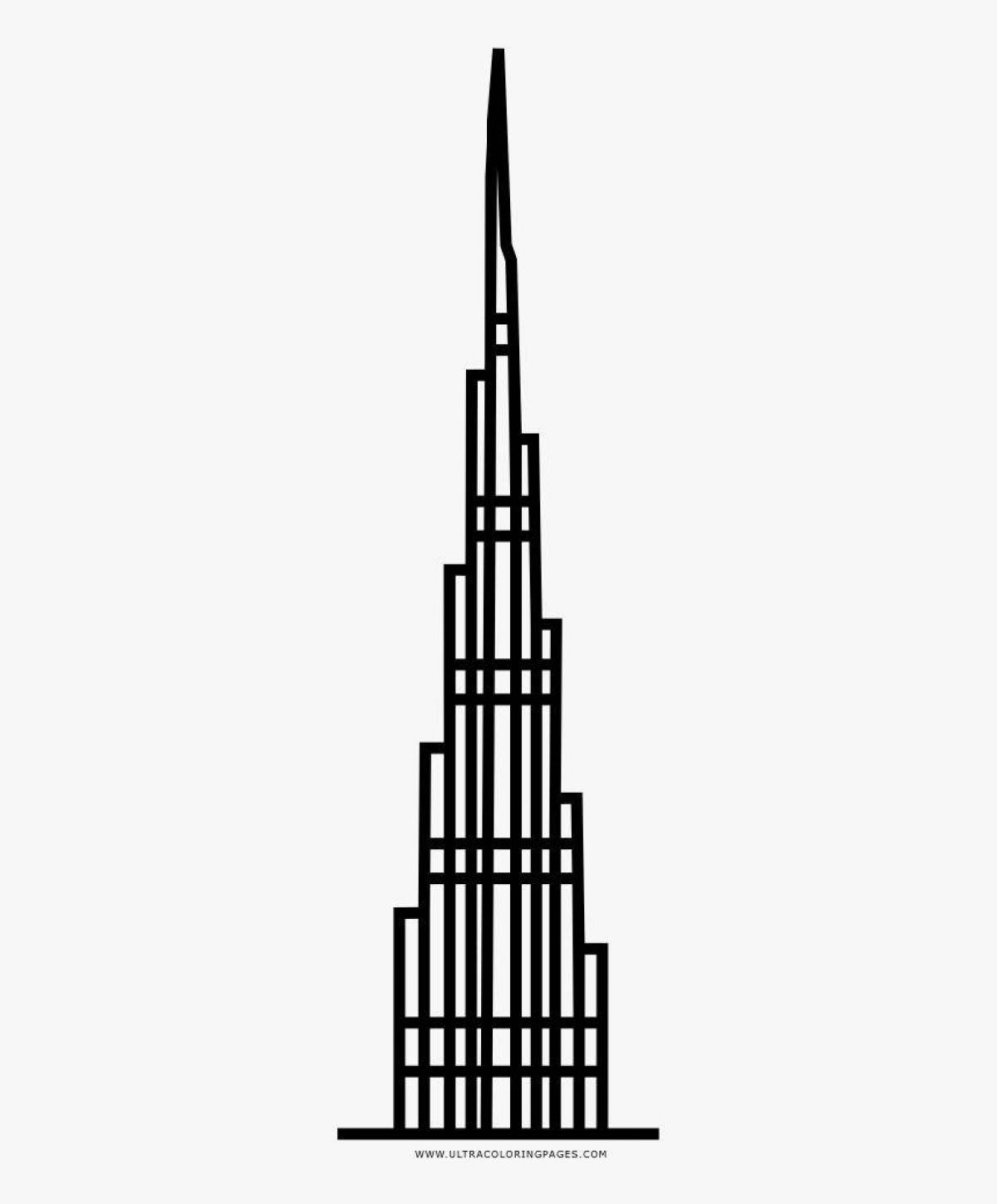 Башня Бурдж Халифа вектор