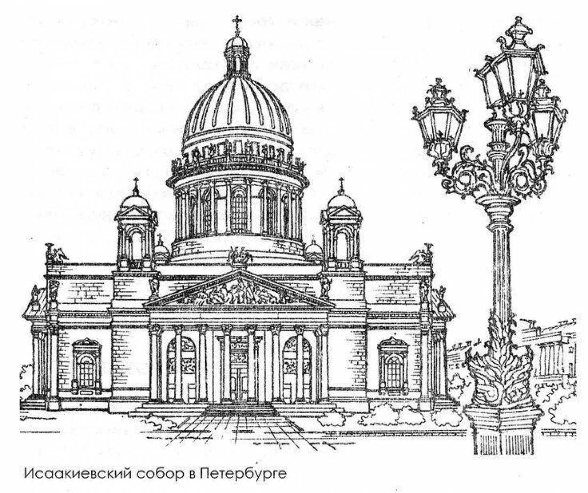 Исаакиевский собор в Санкт-Петербурге чертежи