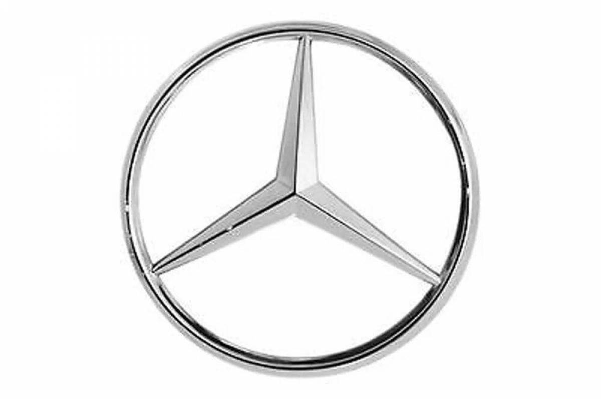 Как нарисовать эмблему mercedes