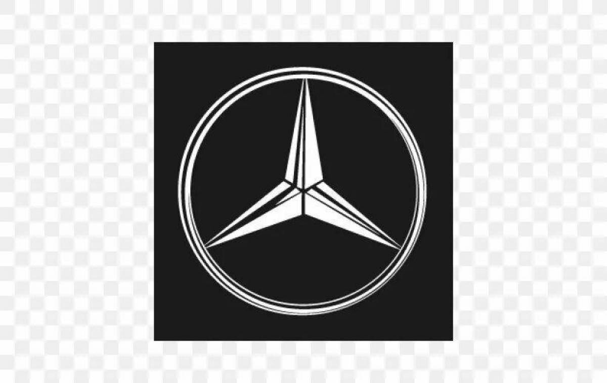 Как нарисовать эмблему mercedes