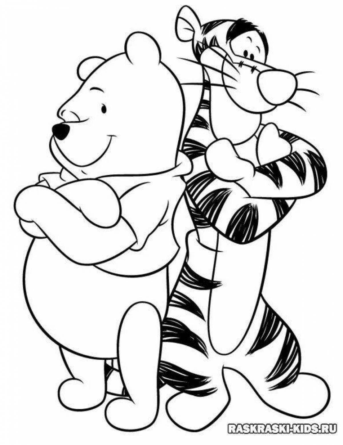Exciting winnie the pooh coloring book