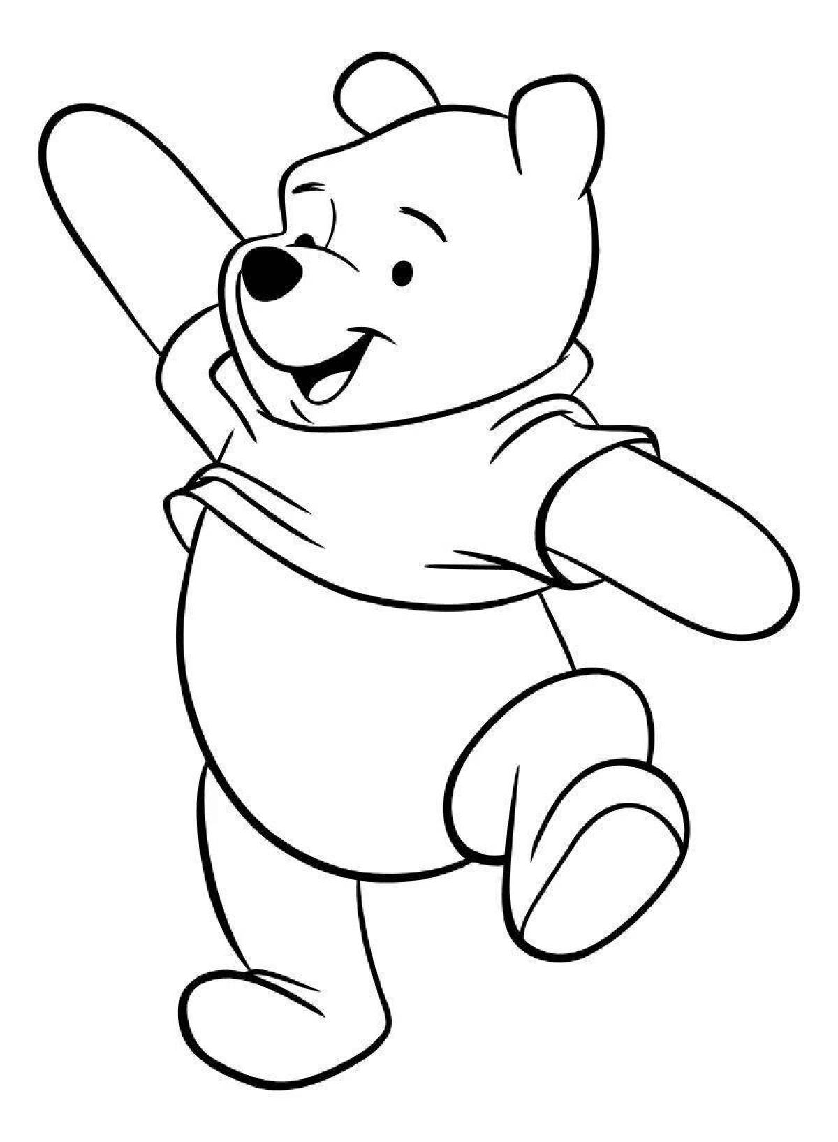 Coloring fairy tale winnie the pooh