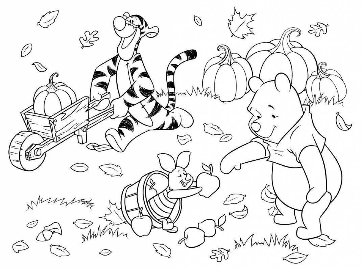 Coloring page glamor winnie the pooh