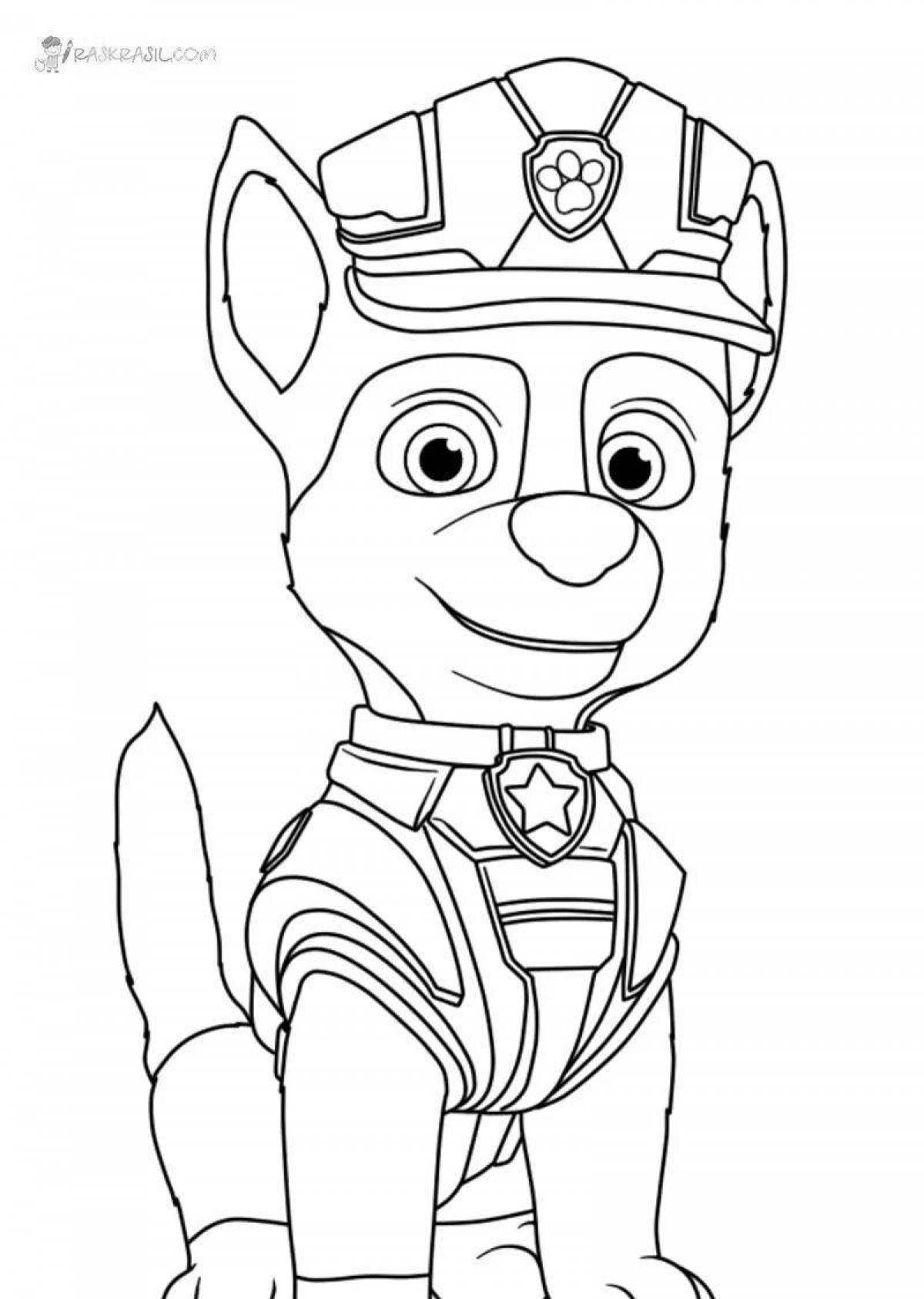 Paw Patrol Bold Freedom Coloring Page
