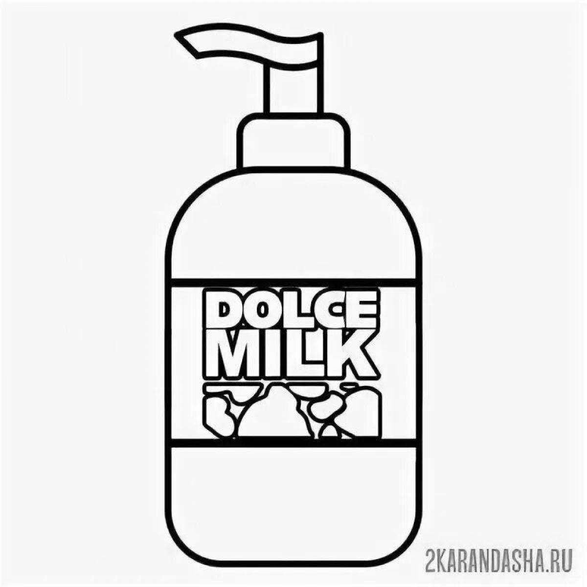 Coloring milk antiseptic dolce