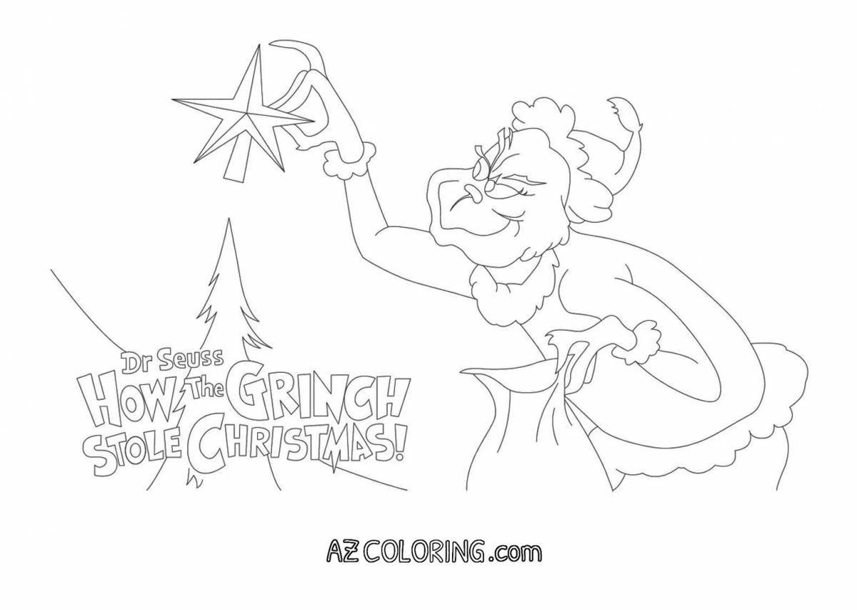 Волшебный гринч украл рождественскую раскраску