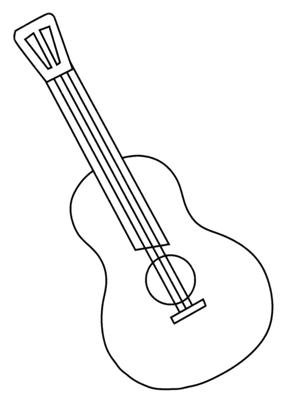 Delightful musical instruments coloring 1st grade