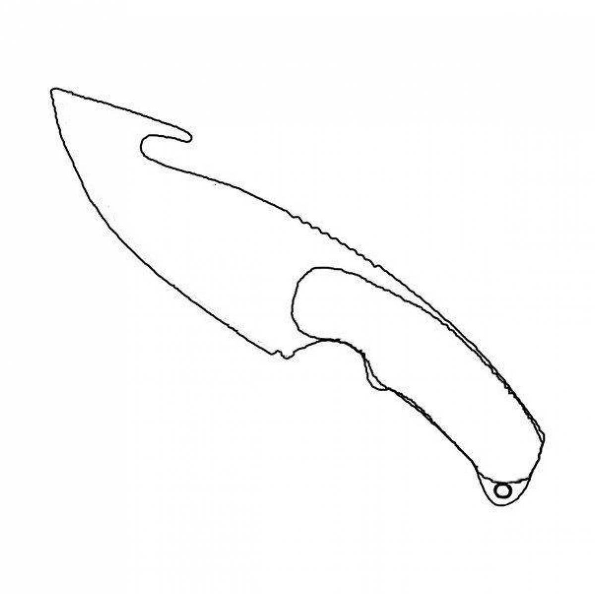 Creative kukri knife coloring from standoff 2
