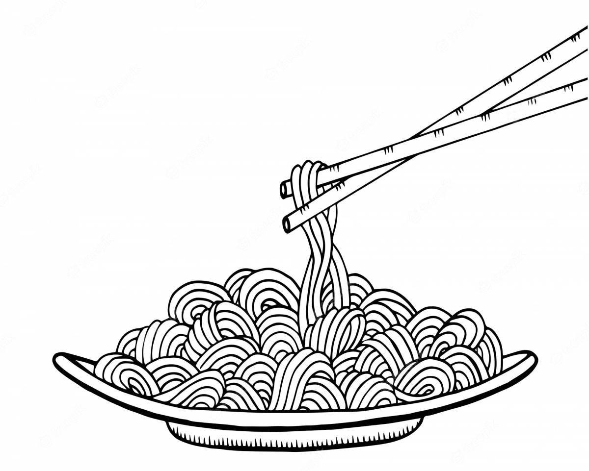 Funny pasta coloring