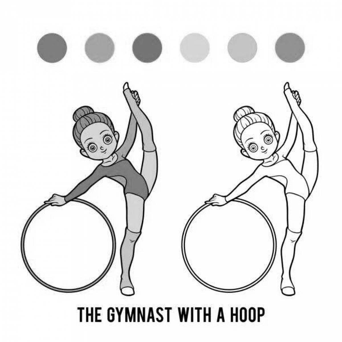 Vivacious hoop coloring page