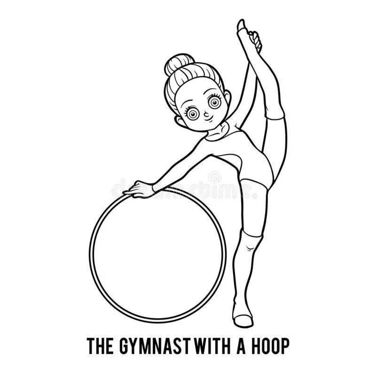 Punch hoop coloring page