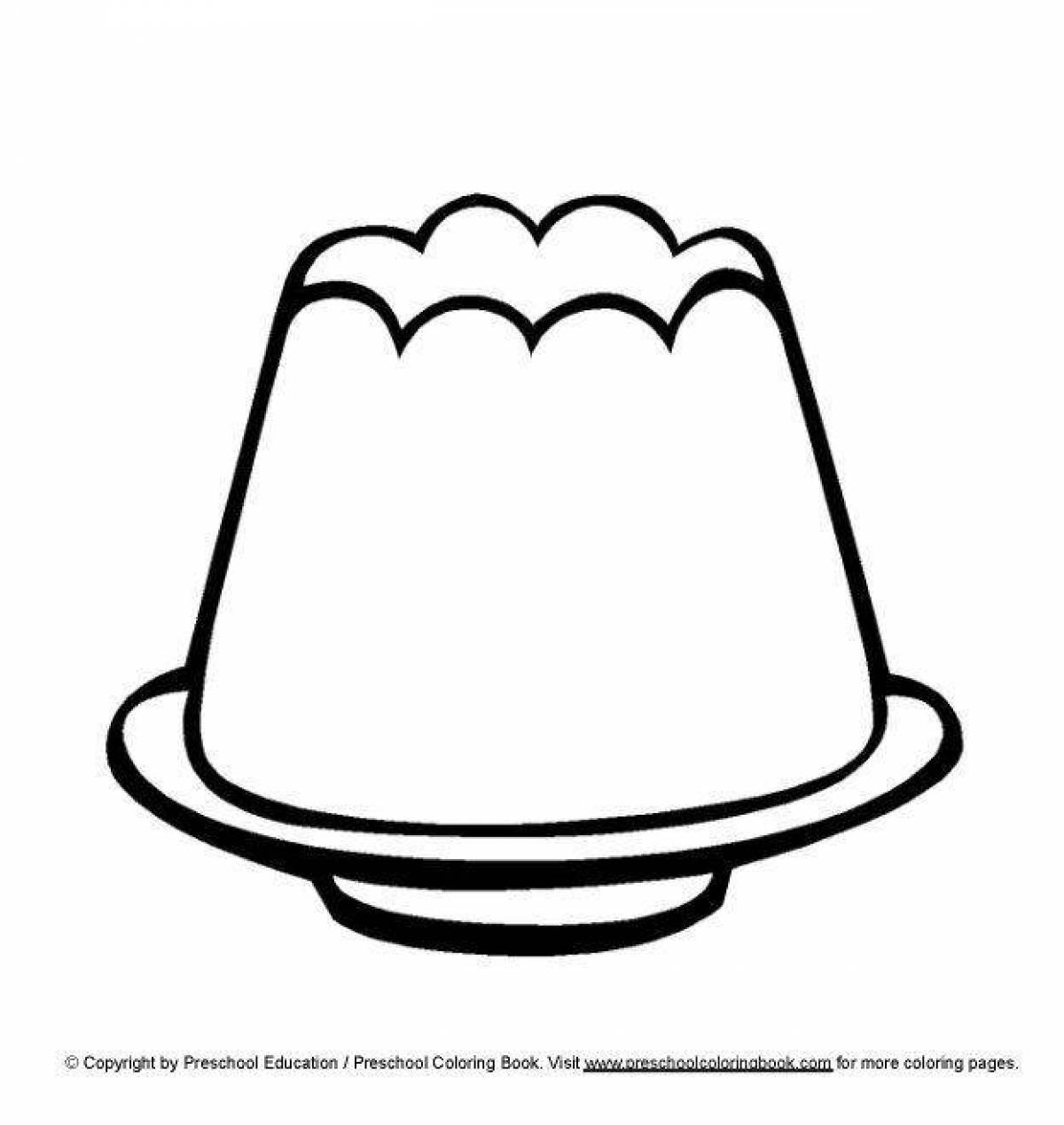Glowing Jelly Coloring Page