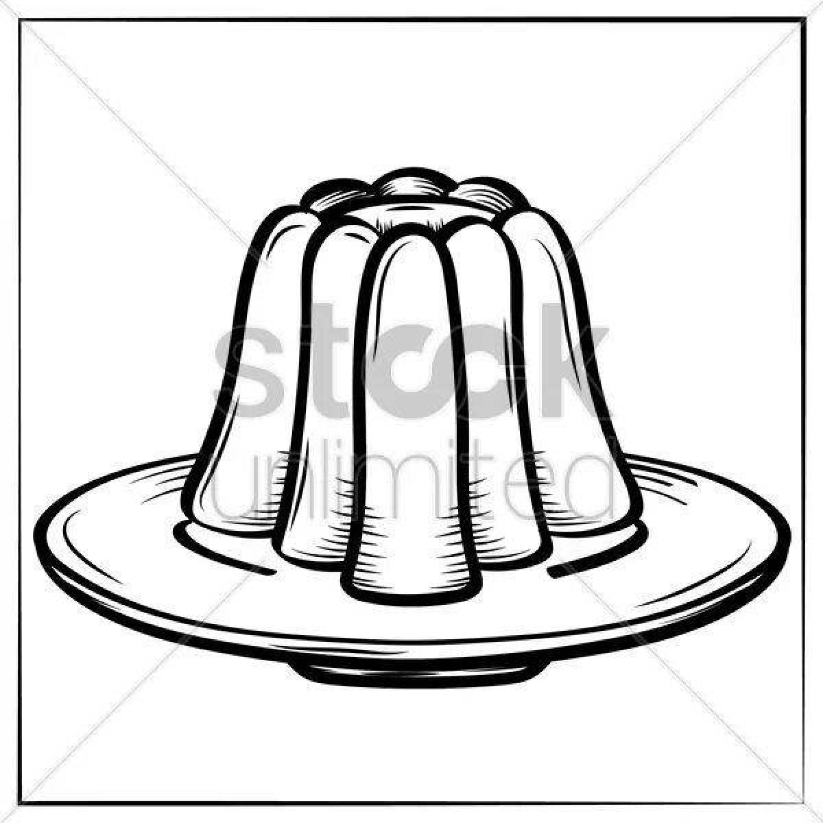 Beautiful jelly coloring page