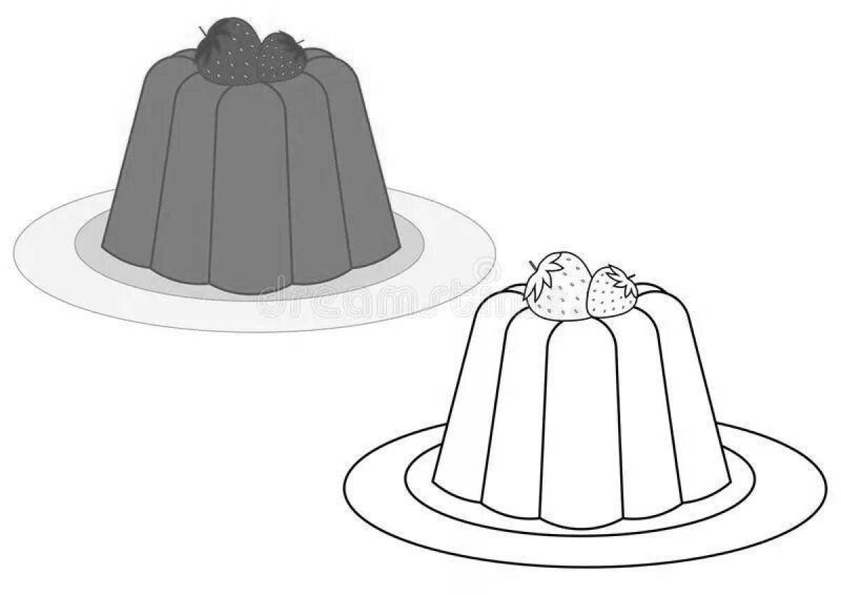 Exciting jelly coloring page