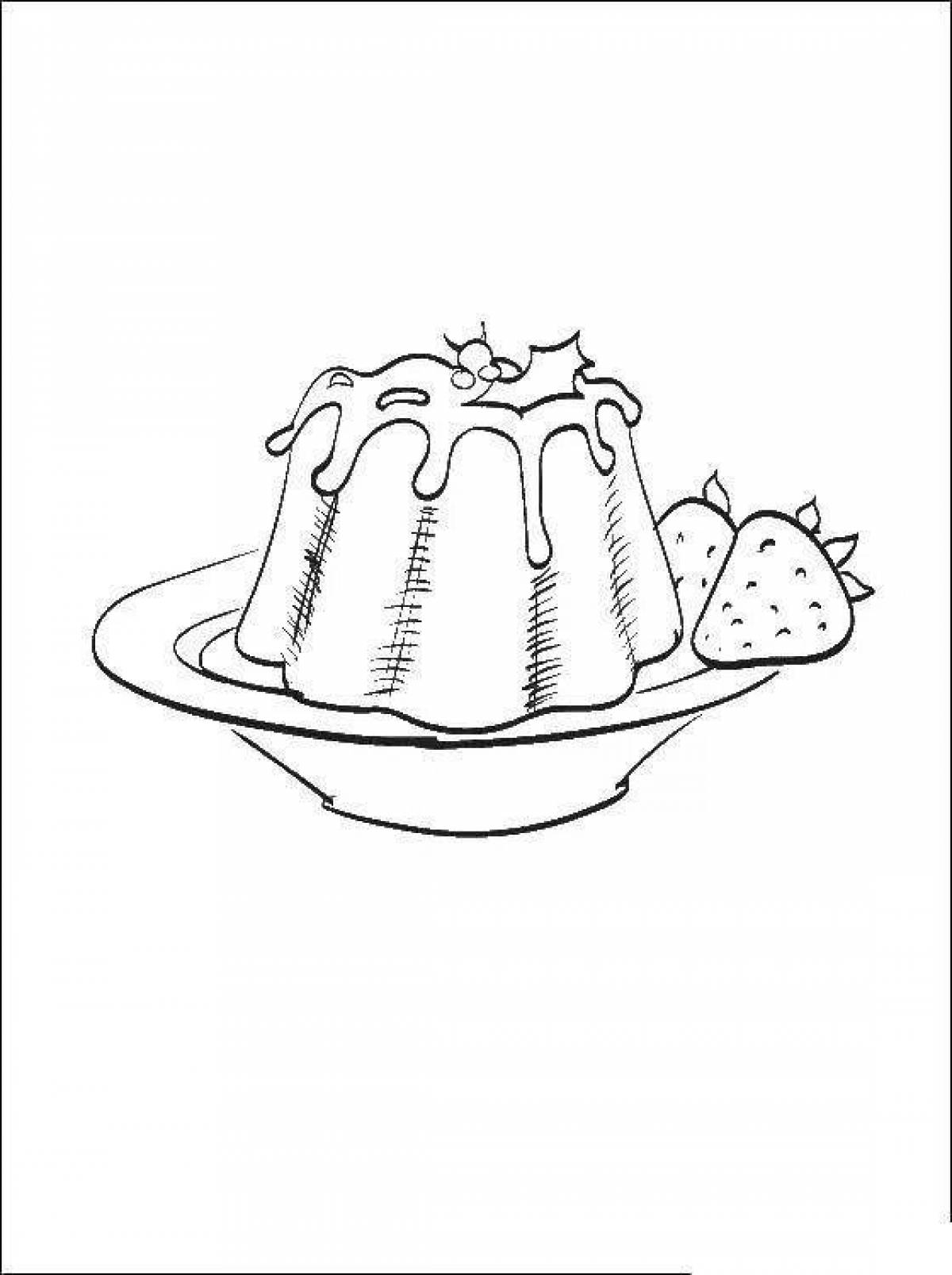 Stimulating jelly coloring page