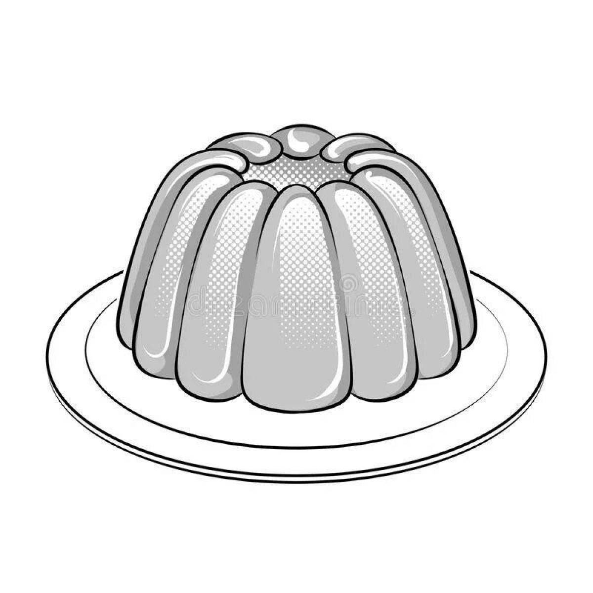 Invigorating jelly coloring page
