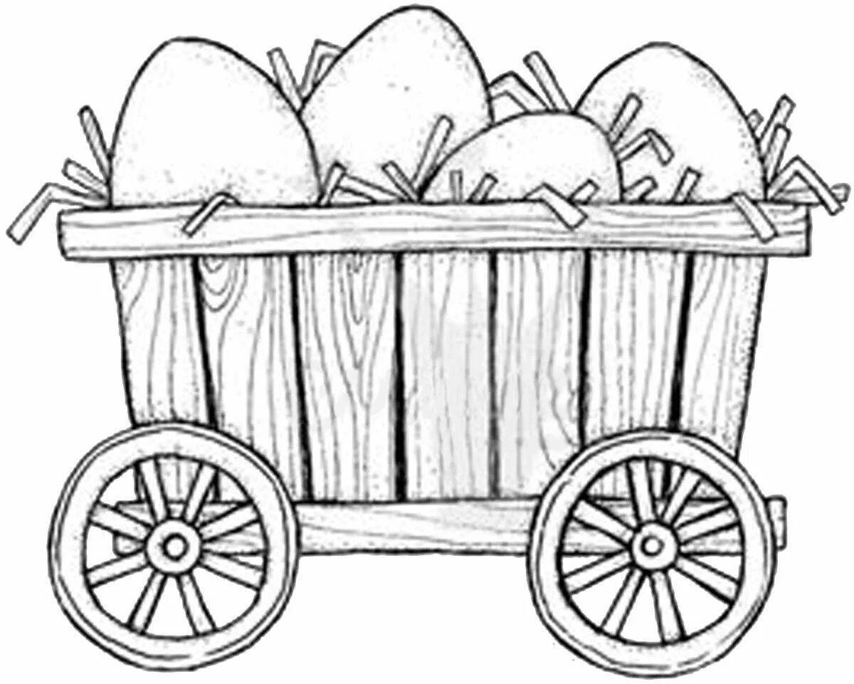 Amazing basket coloring page