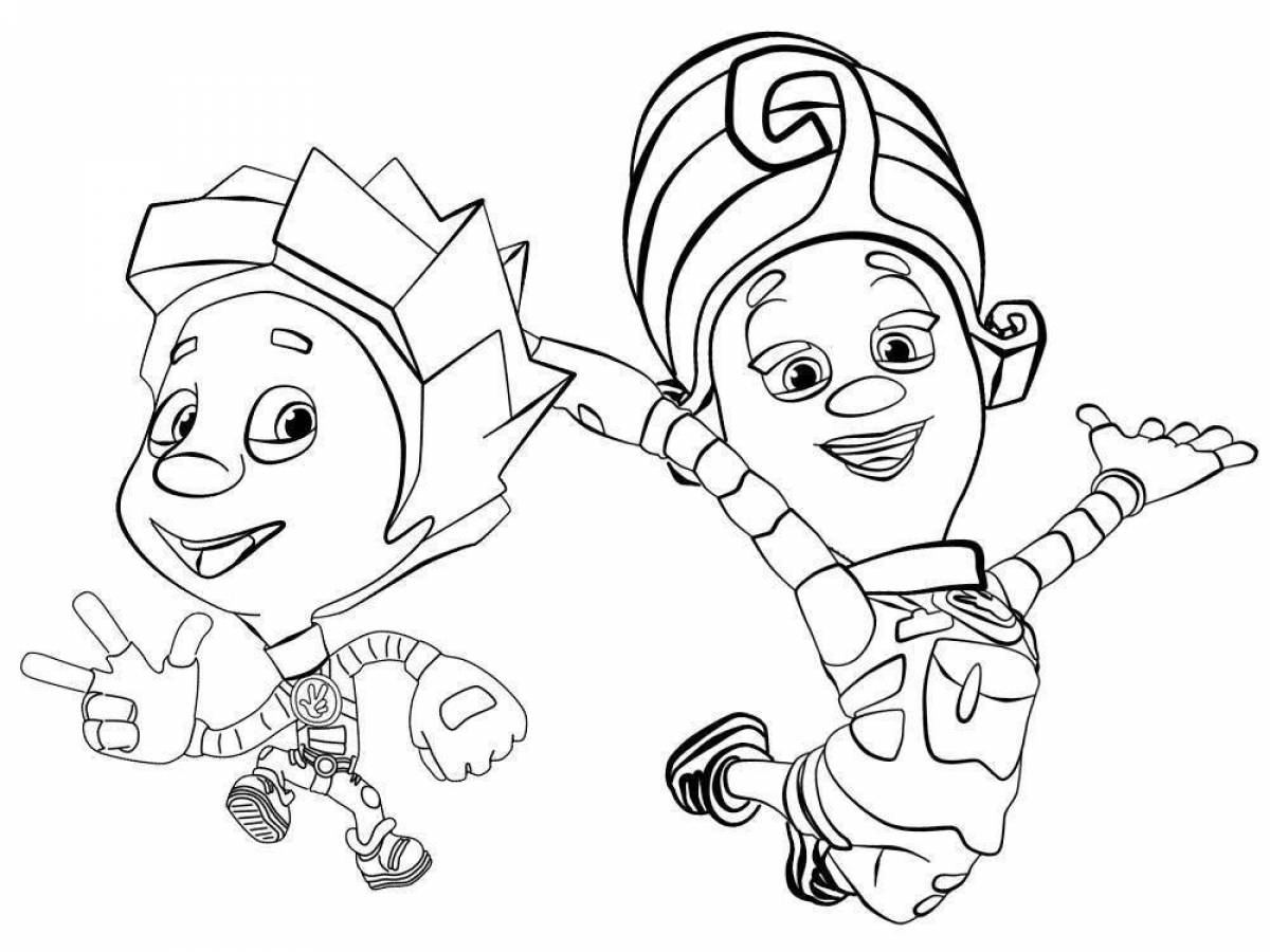 Glitter Reel Coloring Page