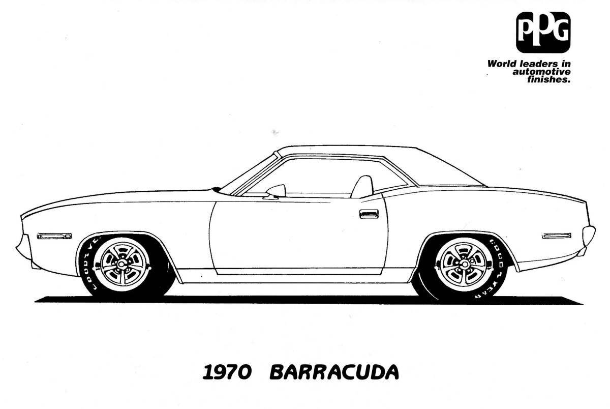 Dazzling dodge charger coloring page
