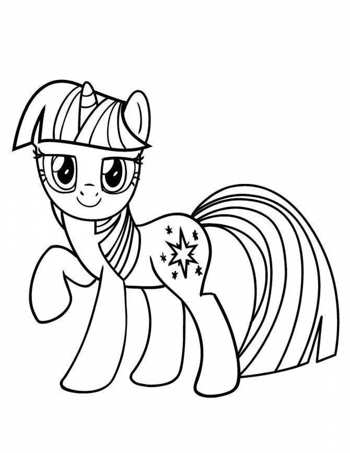 Majestic Twilight Sparkle Coloring Page
