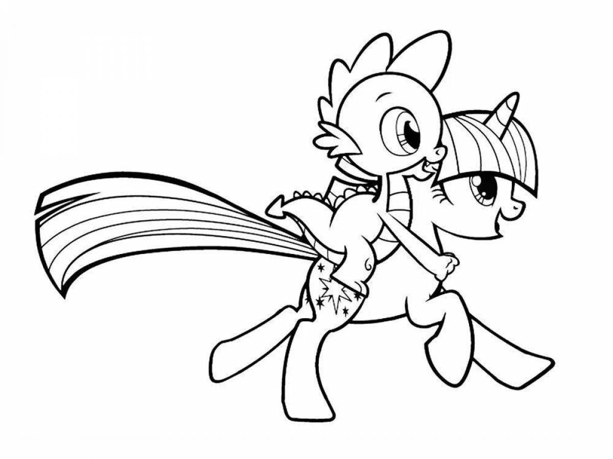 Awesome twilight sparkle coloring page