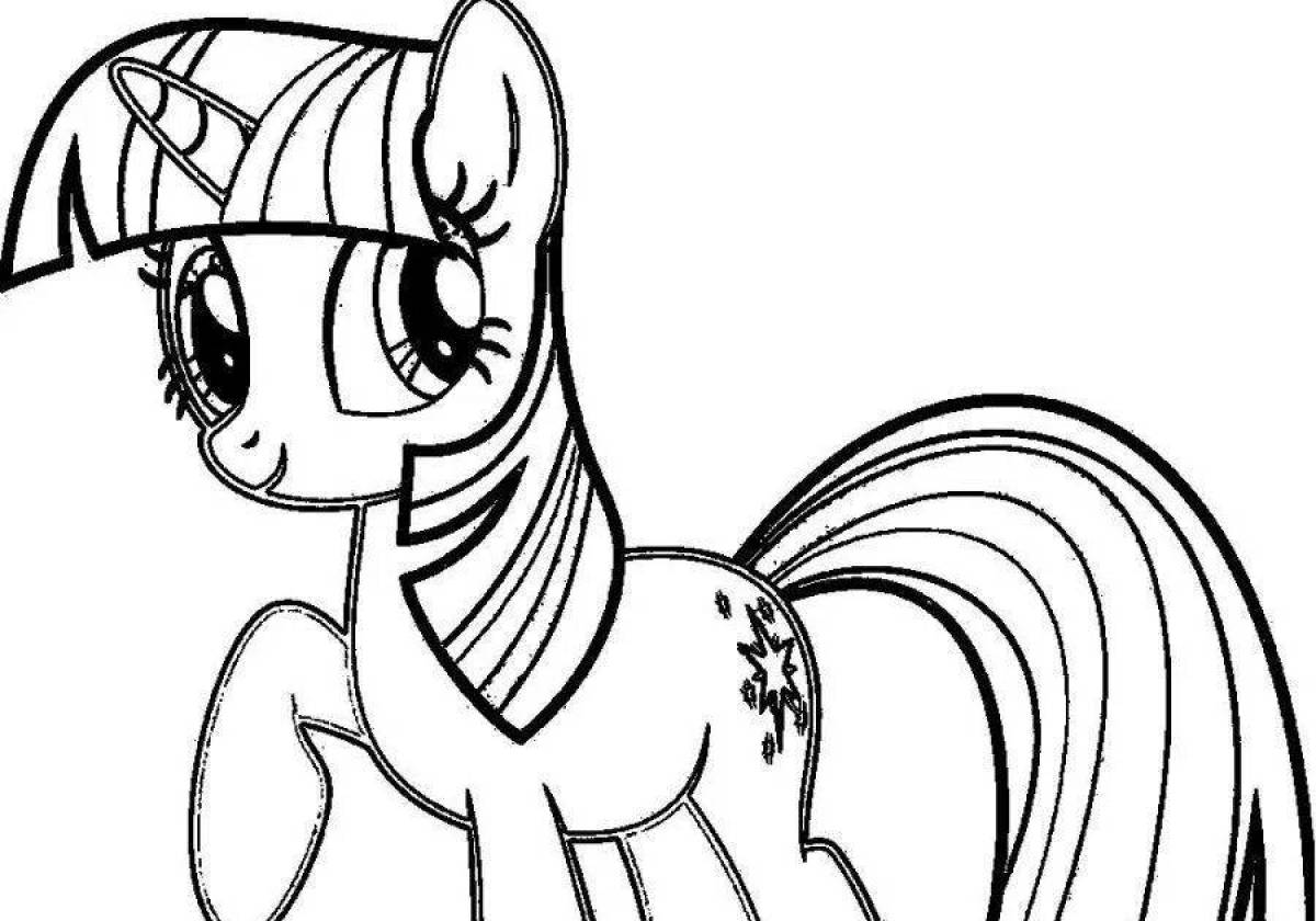 Rampant Twilight Sparkle Coloring Page