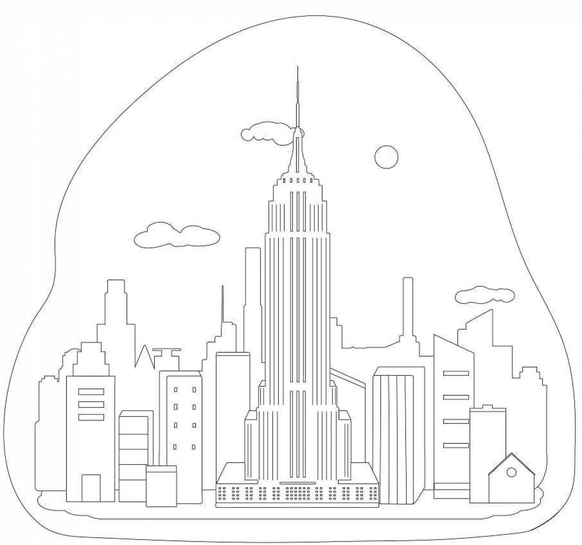 Exciting new york coloring book