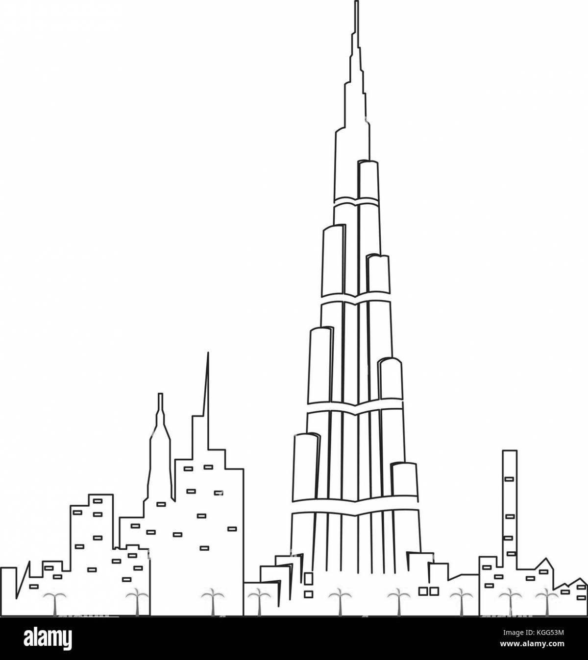 Great Burj Khalifa coloring book