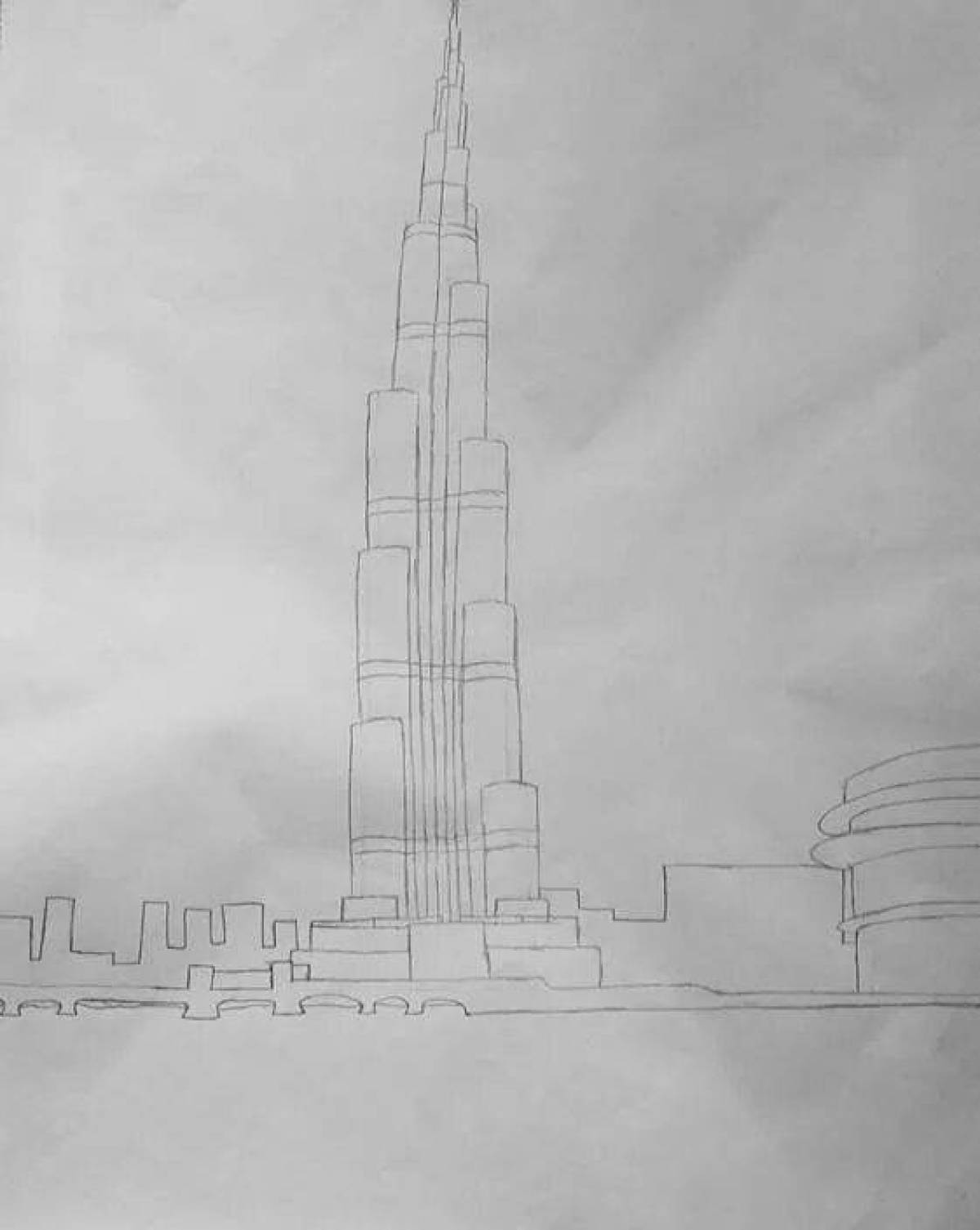 Burj khalifa royal coloring