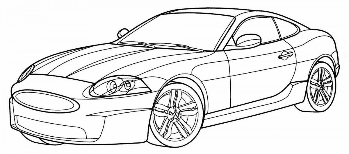 A wonderfully detailed jaguar coloring page