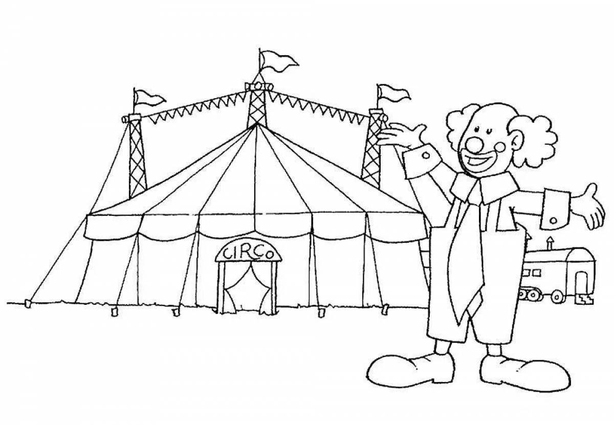 Coloring big puppet theater