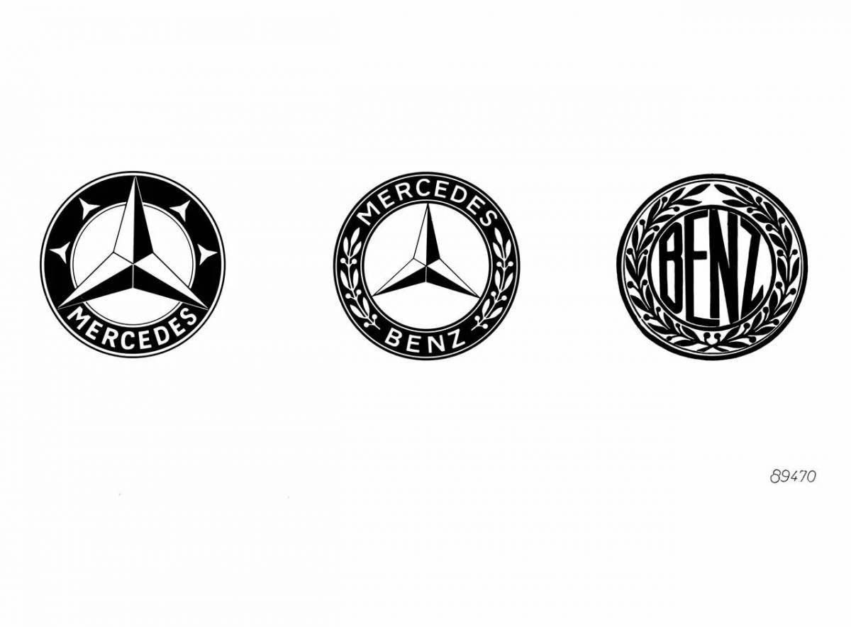 Radiant coloring page icon mercedes
