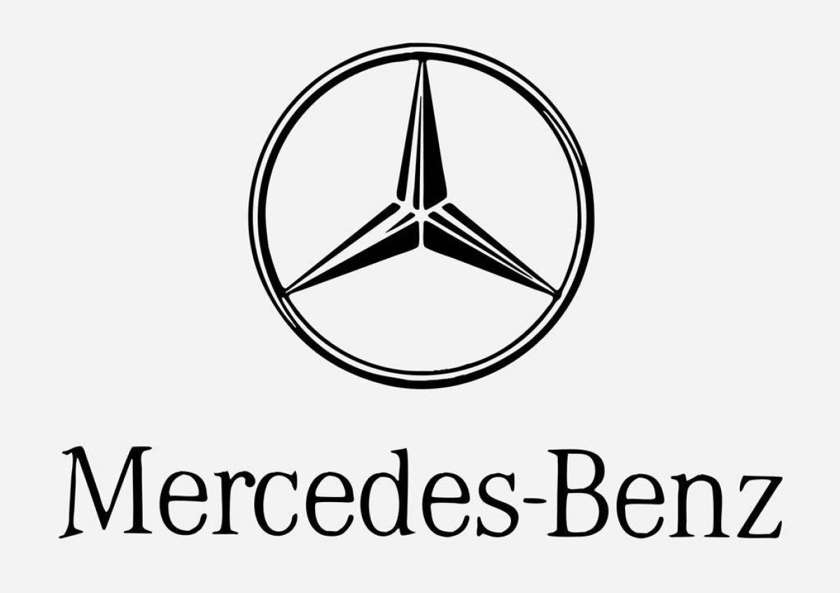 Dazzling coloring mercedes icon