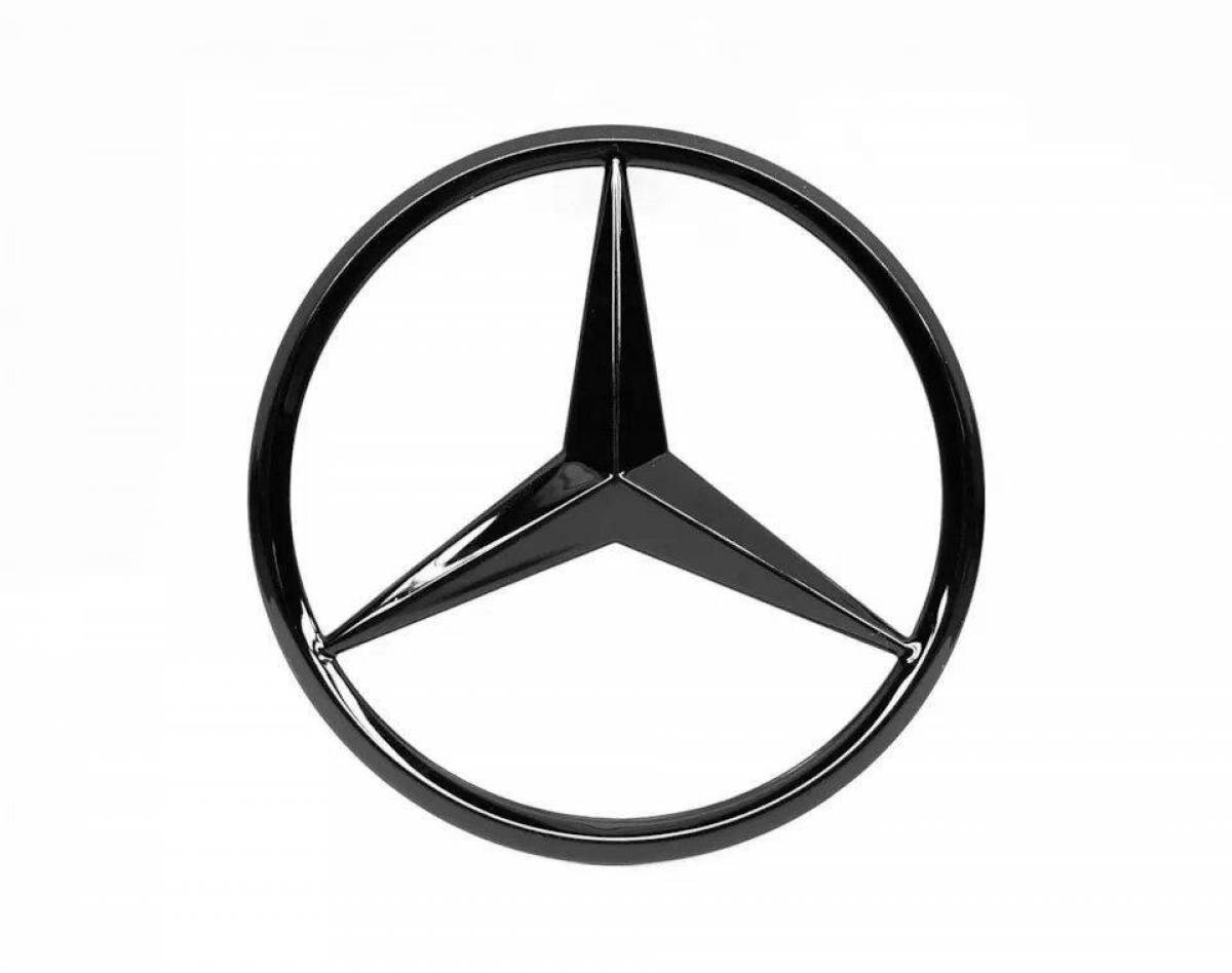 Mysterious coloring mercedes icon