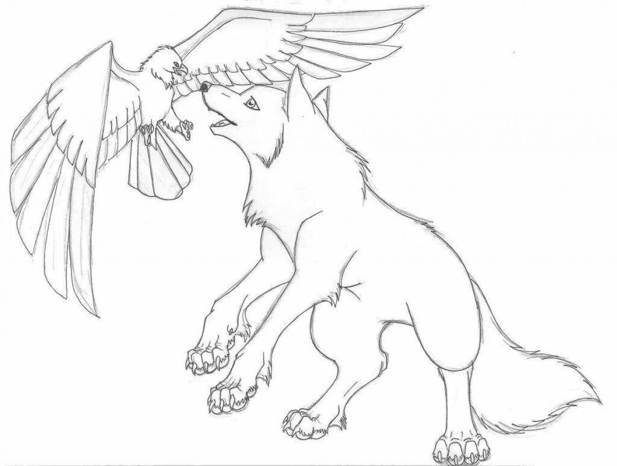 Wolf with wings #4