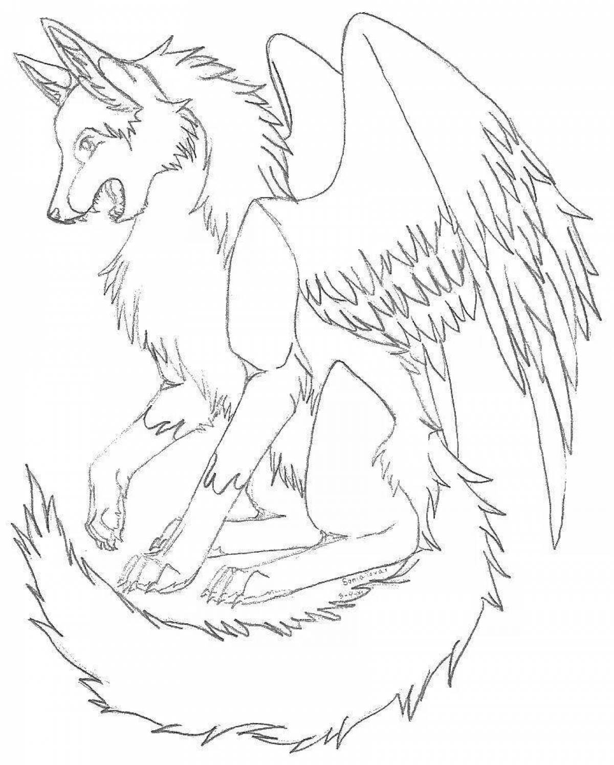 Wolf with wings #7