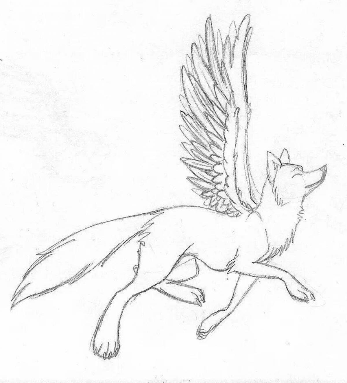 Wolf with wings #10
