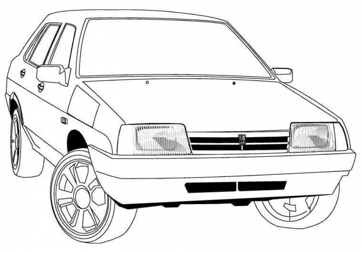 Рисунок автоваза карандашом