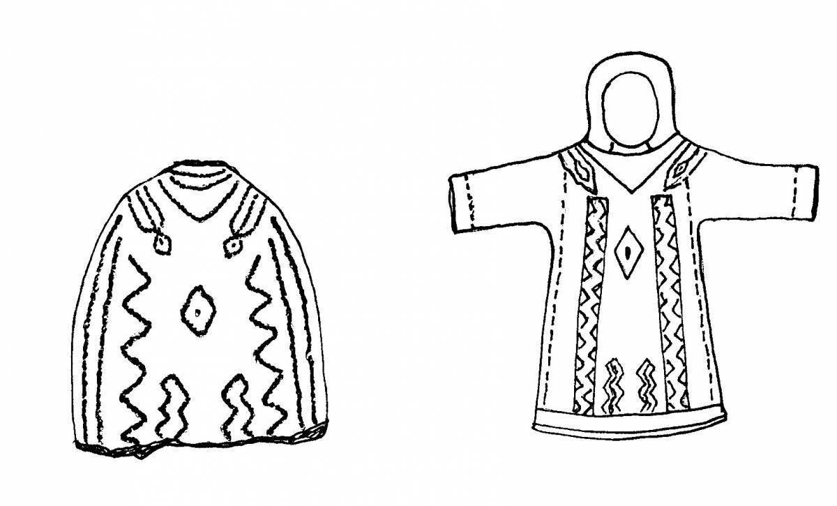 Национальный костюм хантов рисунок