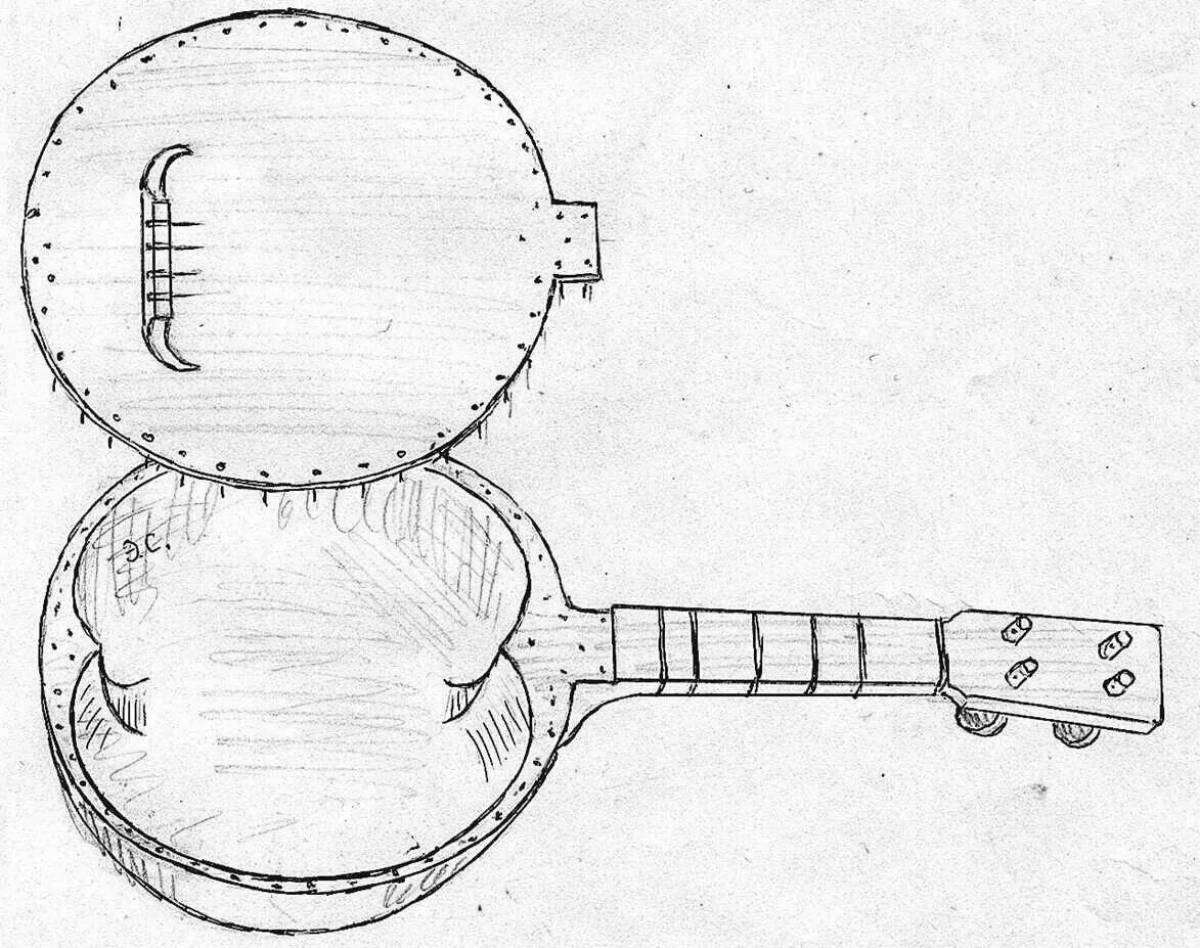 Домра инструмент рисунок