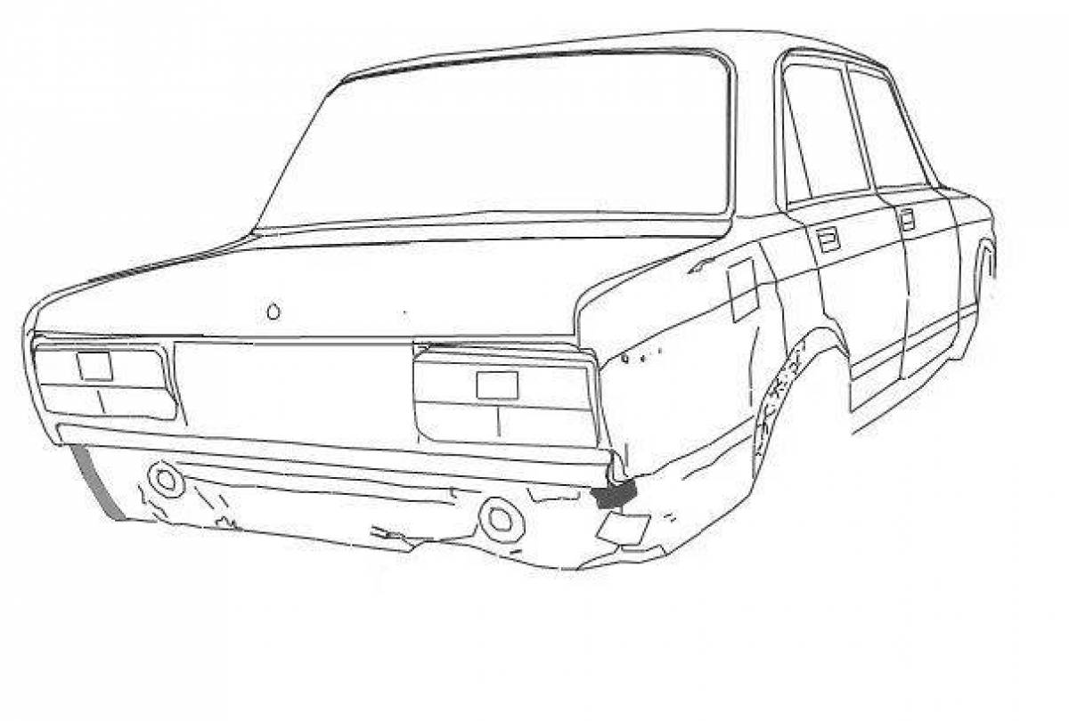 Ваз 2105 рисунок спереди