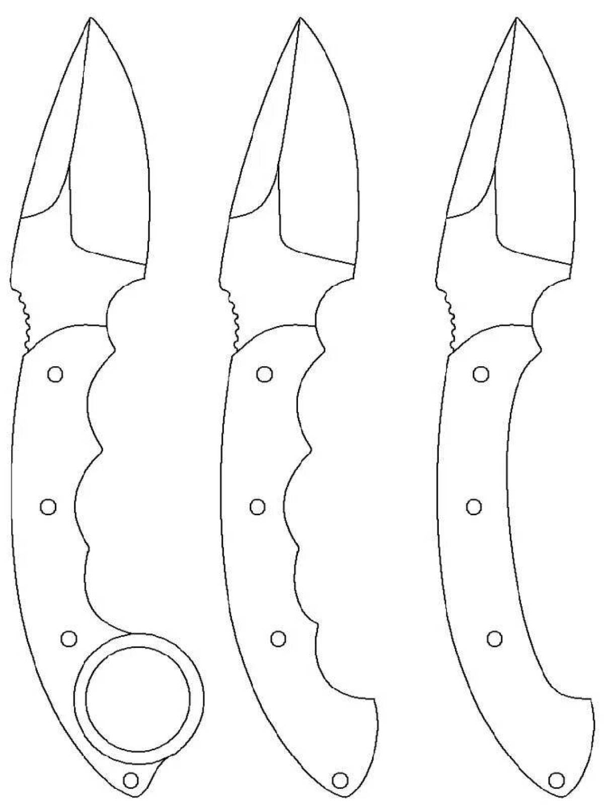 все раскраски ножей кс фото 108