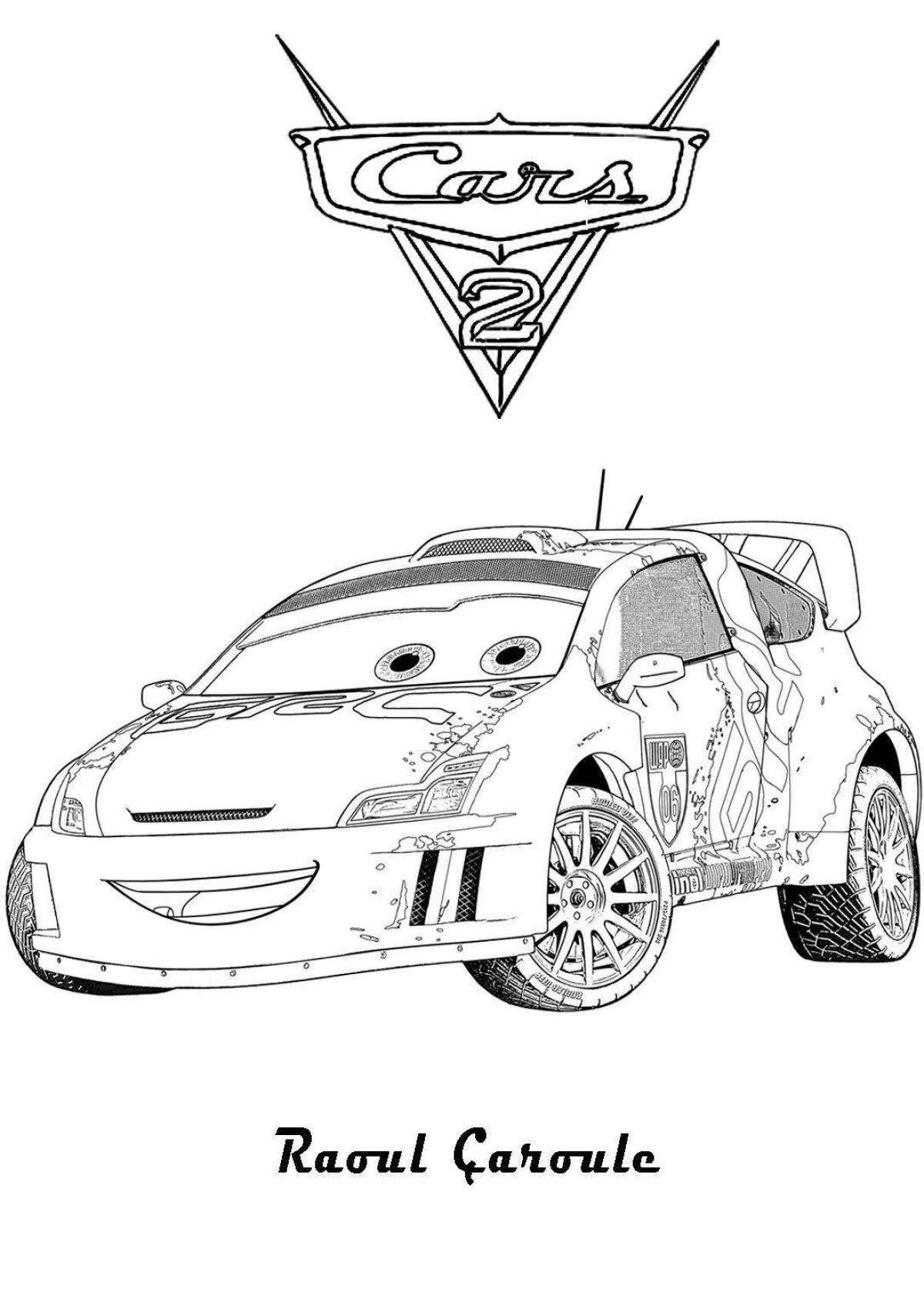 Attractive cars from standoff 2 coloring page
