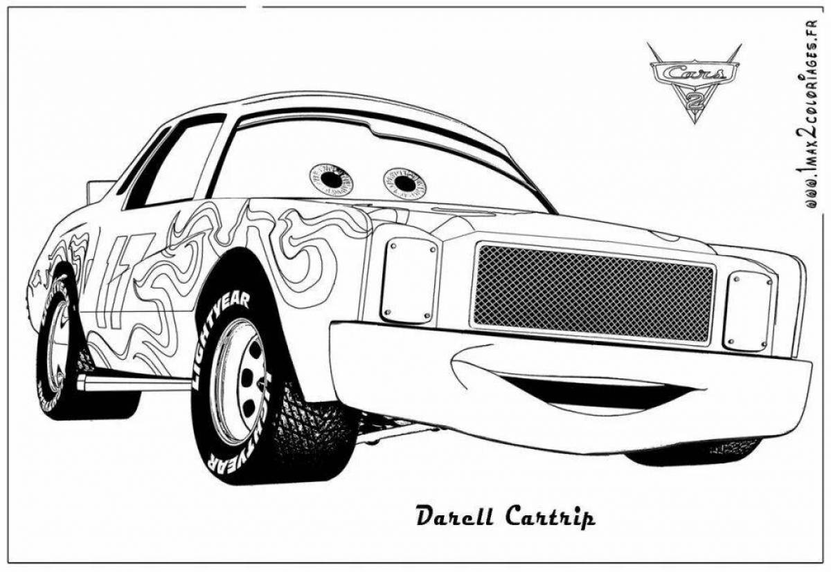 Coloring page dazzling cars from standoff 2