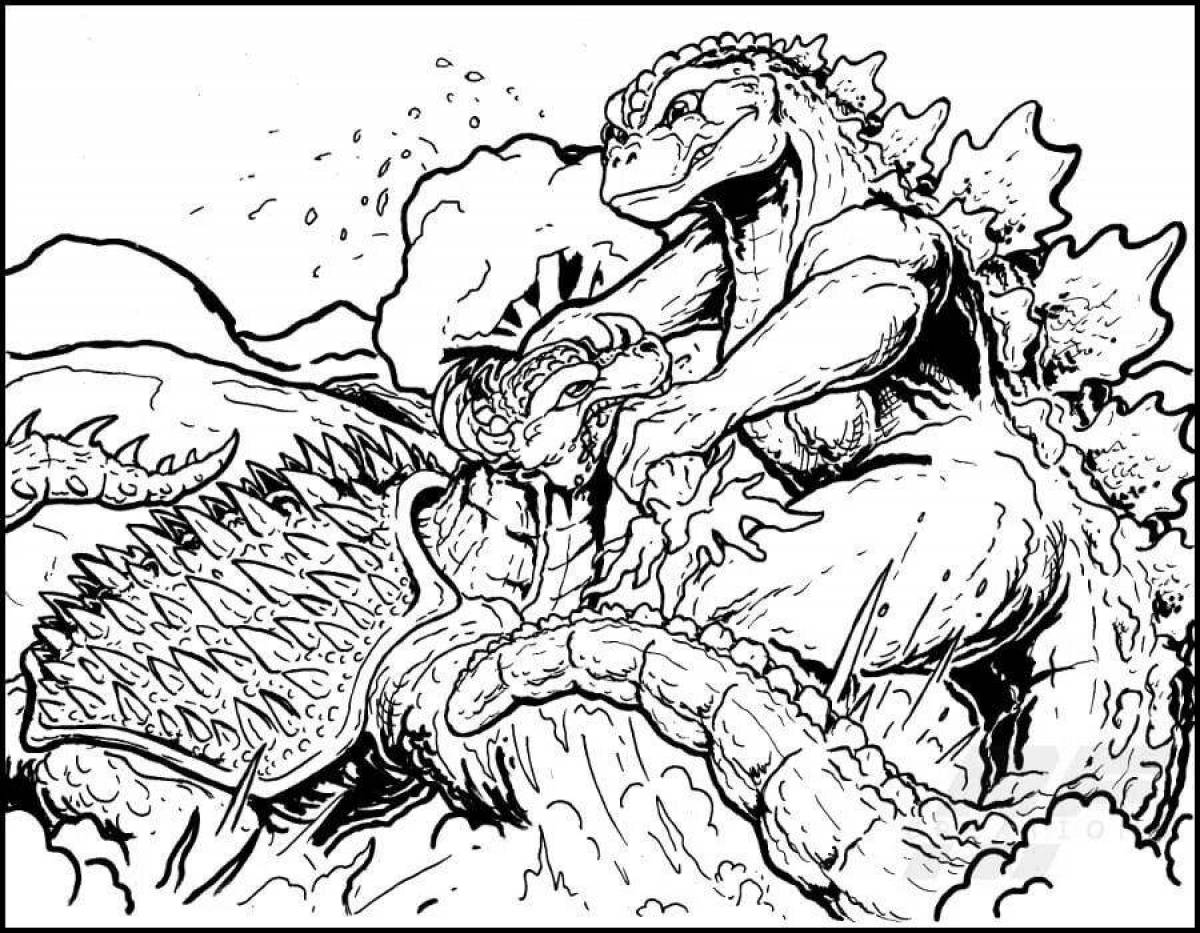 Incredible King Kong and Godzilla coloring book