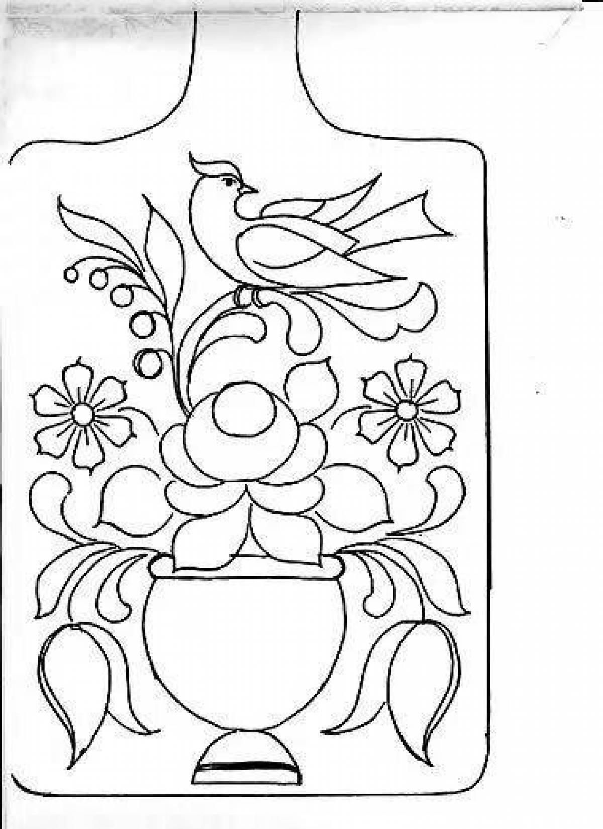 Grand Gorodets Coloring Page