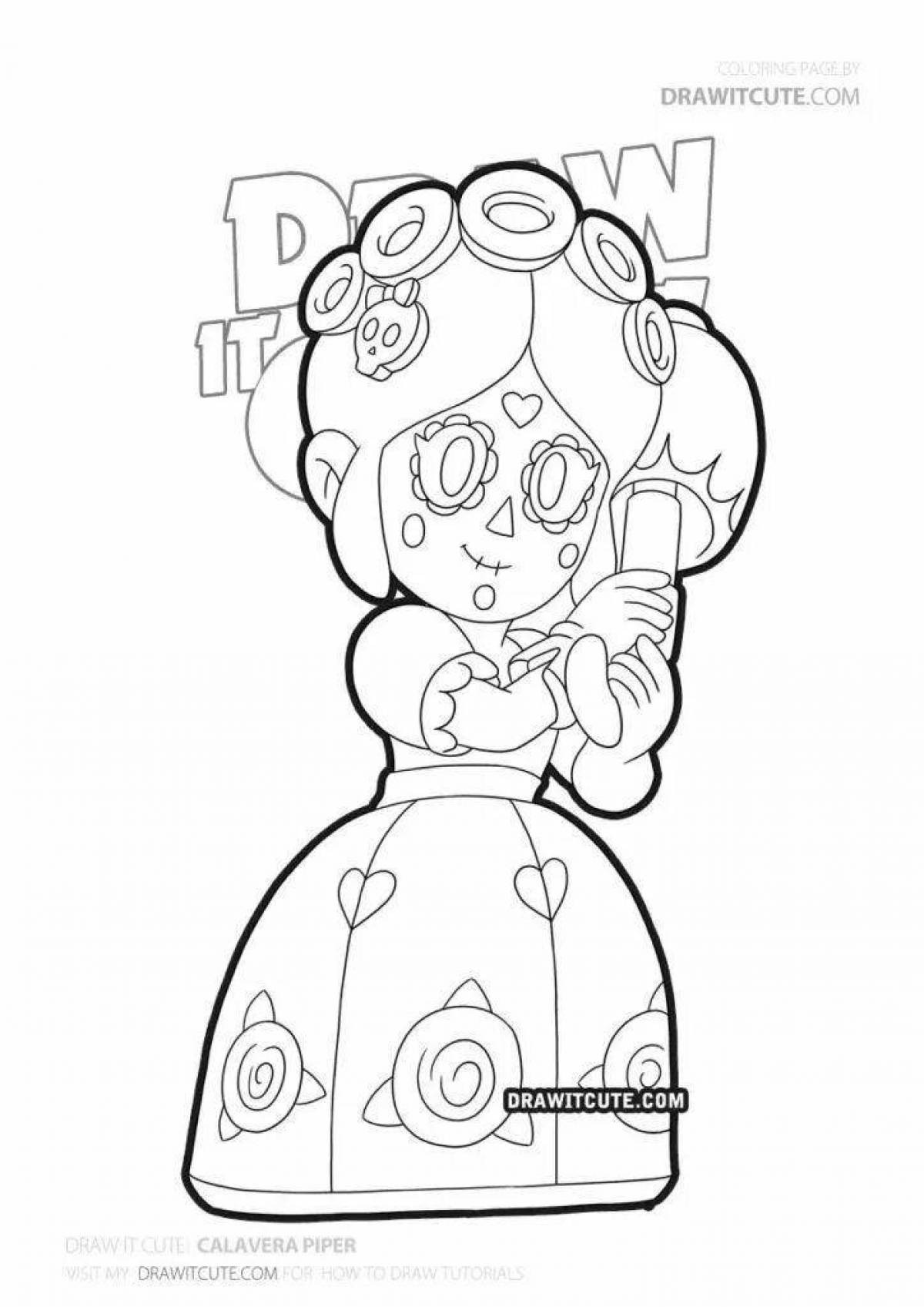 Coloring page funny piper