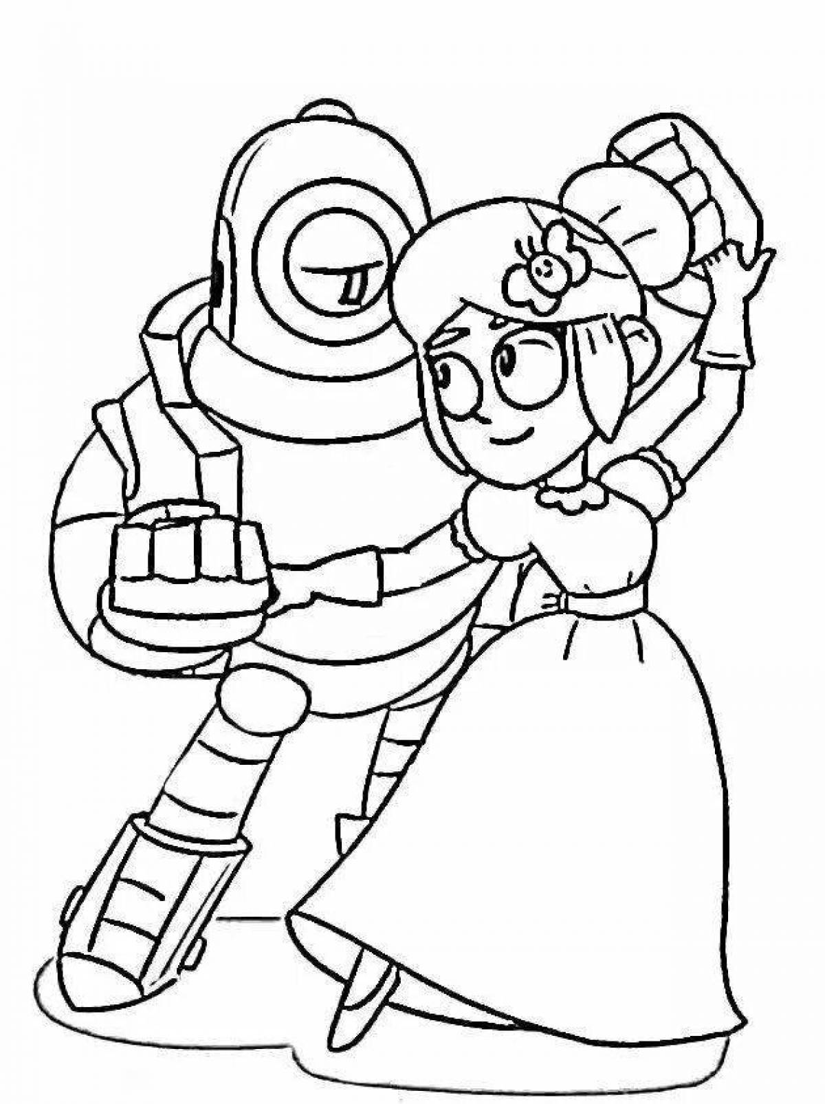 Sparkling bagpipe coloring page